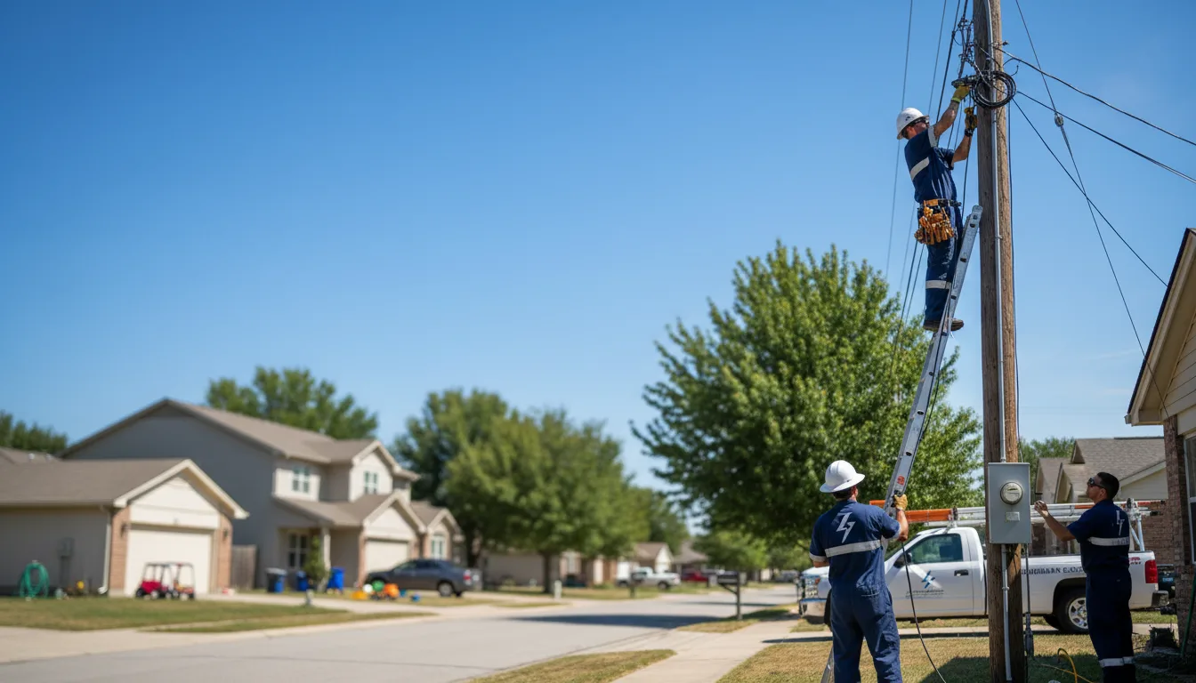 Residential electrician providing installation services in Cuyahoga Falls, OH
